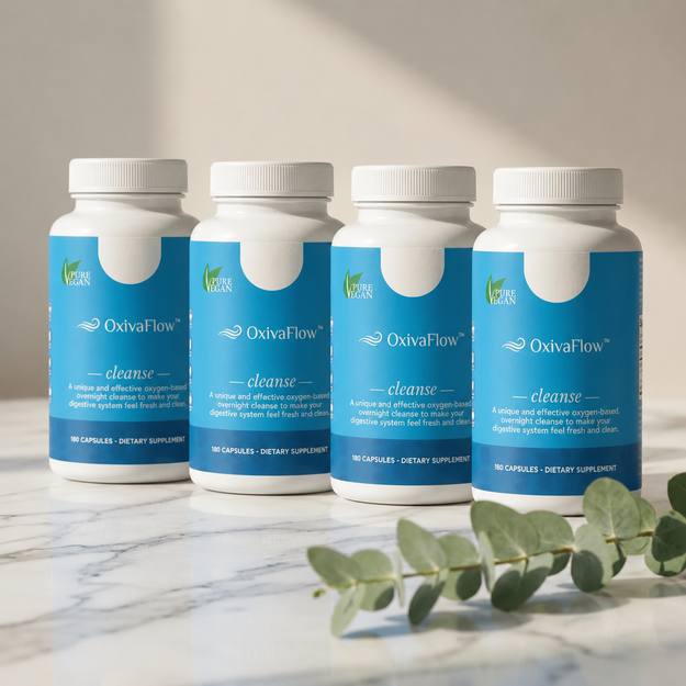 OxivaFlow food supplement – four bottles bundle