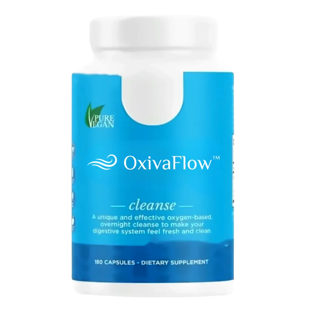 OxivaFlow food supplement – bottle front label